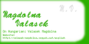 magdolna valasek business card